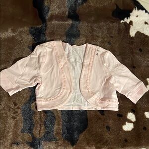 Kids Pink Ruffled Jacket